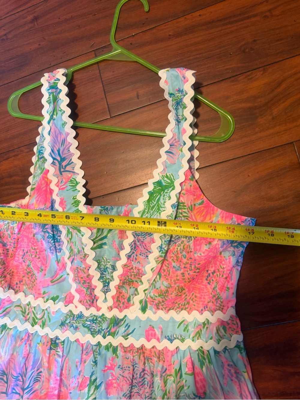 Lilly Pulitzer Sleeveless Tiered Floral Maxi in Pink, Green & Blue - Picture 7 of 14